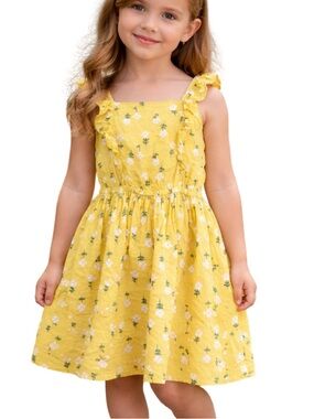 Carters Girls Floral Smock Apron Summer Dress | Size 7